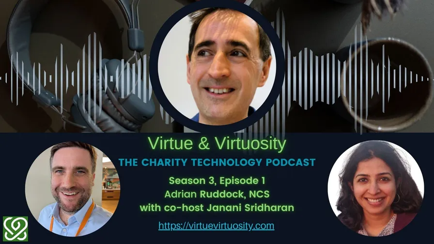 Adrian Ruddock from National Citizen Service, with cohost Janani Sridharan